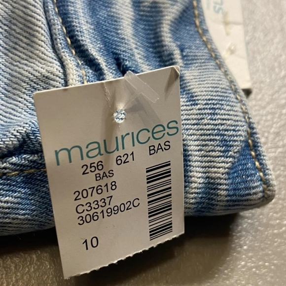 Maurices M Jeans Women's Size 10 25" Cropped Straight High Rise Comfort Stretch - Picture 5 of 7